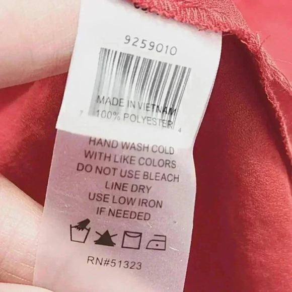 Vince Camuto Women's Chiffon Blouse‎ 2XRuffle slit Sleeve 3518C - Picture 6 of 7